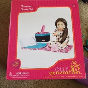 Our generation 18"doll sleepover set